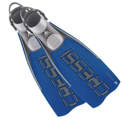 Preisreduziert Cressi Ara Taucherflossen mit Bungee Strap Blau Gr. L/XL