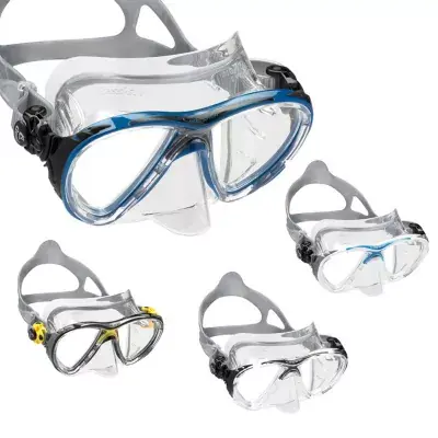 Cressi Big Eyes Evo Crystal Blau Tauchmaske Echt