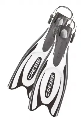 Cressi Frog plus Schwarz/Weiß, leichte Geräteflosse Schnorchelflosse XS/S 36/39 Günstig