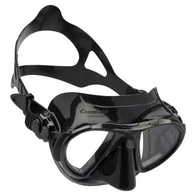 Cressi Nano Black schwarze Apnoe Tauchmaske mit geringem Innenvolumen Echt