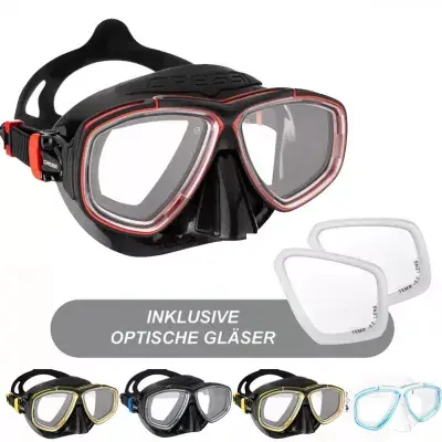 Angebot Cressi Prisma Tauchmaske mit optischen Gläsern Tauchmaske Schnorchel Flossen Tauchmaske mit optischen Glas