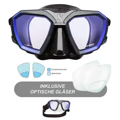 D-Maske Tauchmaske mit Leseeinsätzen biofokal Scubapro Neue Kollektion