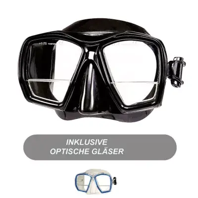 Top-Angebot Polaris Tauchmaske mit Leseeinsatz +1,75 schwarz