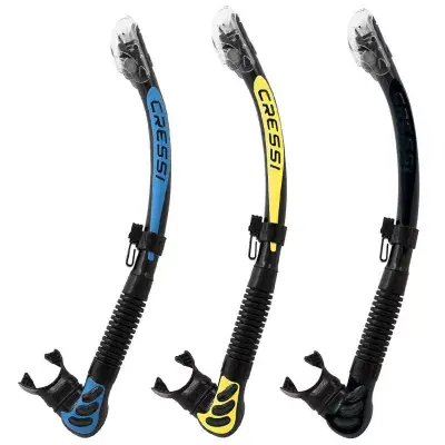 Schnorchel Cressi Alpha Ultra Dry Trockenschnorchel Schwarz Schwarz Schneller Versand