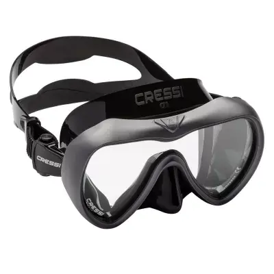 A1 Wide Tauchmaske Antifog Black Cressi Sonderaktion