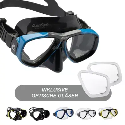 Cressi Focus Tauchmaske mit Sehstärke optischen Gläsern. Top-Preis