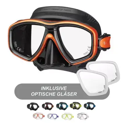 Preisreduziert TUSA M-212 CEOS Tauchmaske mit Sehstärke – montierte Gläser