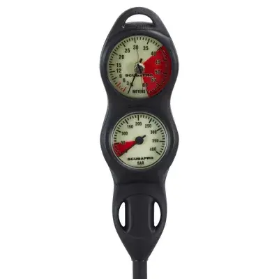 Neue Ware Zweier Konsole Analog 2 von Scubapro mit Finimeter und Tiefenmesser