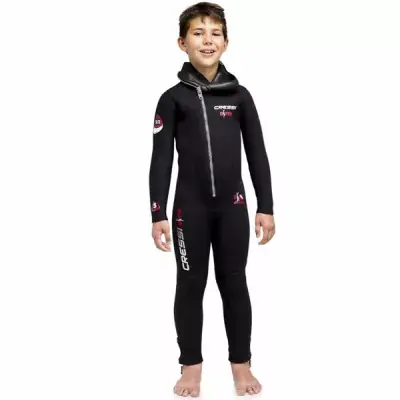 Preis Gesenkt Diver Junior 5mm Kinder Tauchanzug mit Kopfhaube Cressi Gr. 3XS 8-9 Jahre