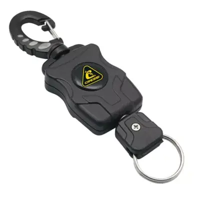 Retractor Cressi mit Karabiner und Schlüsselring Preisknaller