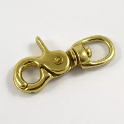 Direkt Vom Hersteller Ringschnapphaken mit Drehring Messing 65mm