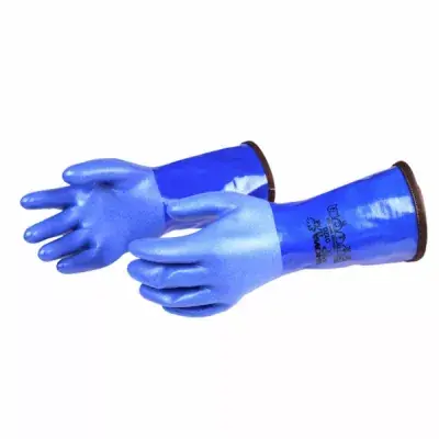 Showa Trockenhandschuhe Blau inklusive Innenhandschuhe Si Tech Gr. M Neu