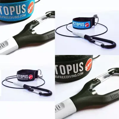 Octopus Freediving Lanyard 100cm Schwarz Preisreduziert