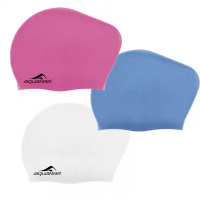 Aquafeel Badekappe für lange Haare Silikon Pink Top-Seller