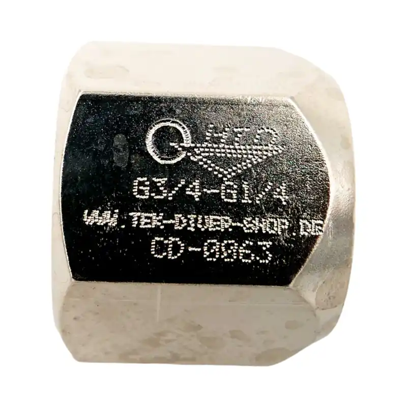 Adapter Sauerstoff G 3/4" Innengewinde - R1/4" Innengewinde Mega-Angebot