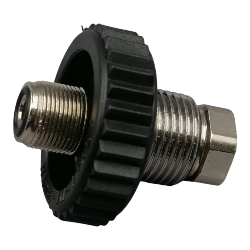 Connection shaft with handwheel for filling hose G5/8" 300bar AG- M16x Markenprodukt
