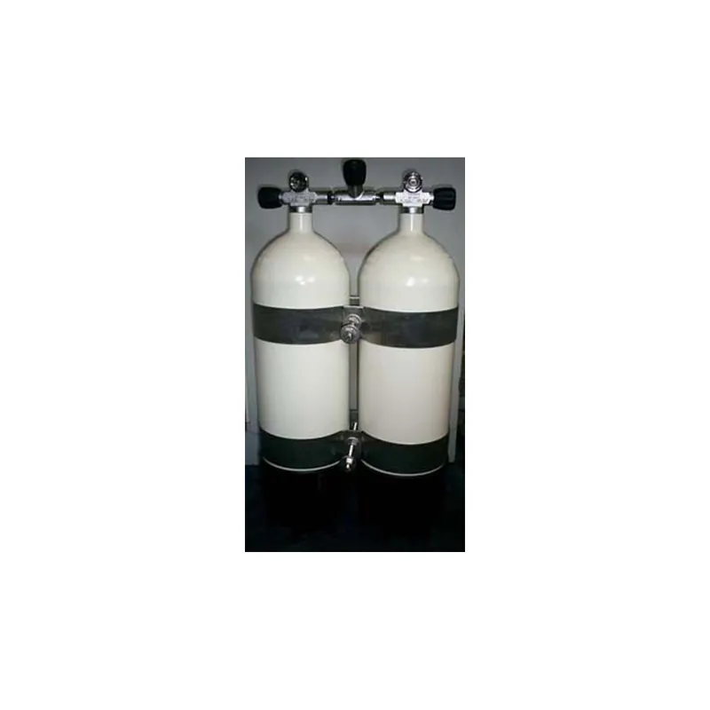 Super-Preis Double pack 12 liters 232bar 204mm compressed air with lockable bridge 215mm