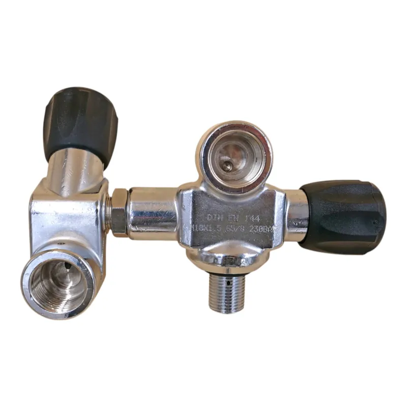 H-Doppelventil Druckluft G5/8" 232bar M18x1,5 Tauchflachenventil rechts Geprüft