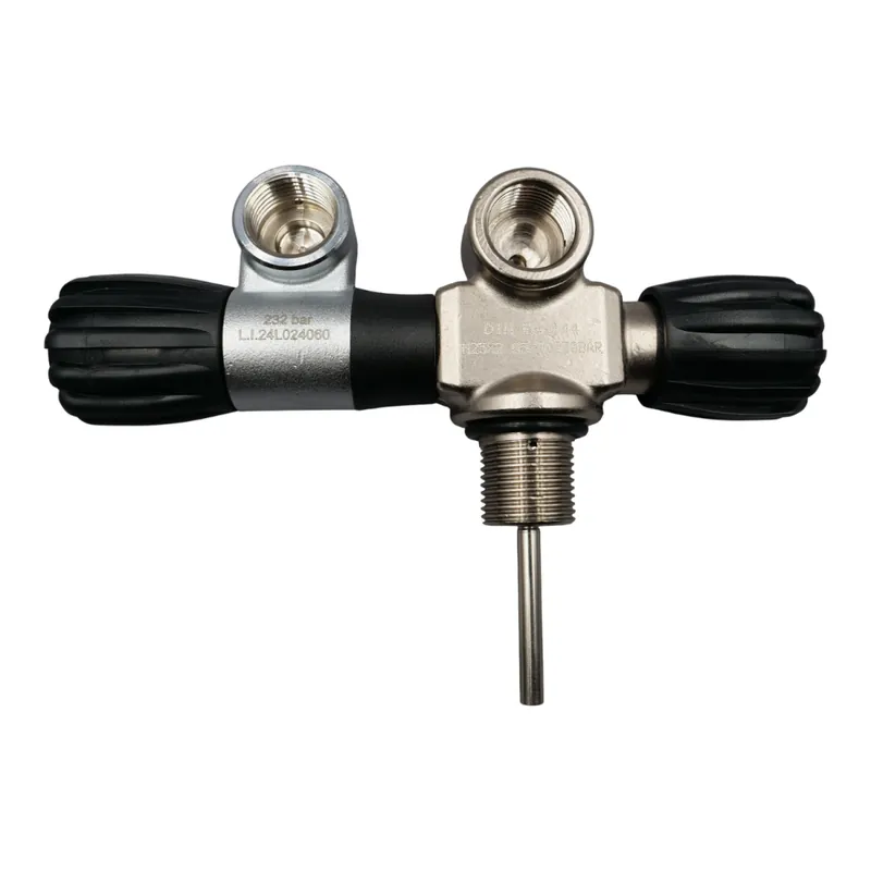 Letzte Chance Doppelventil Druckluft G5/8" 232bar M25x2 unter Druck drehbar rechts