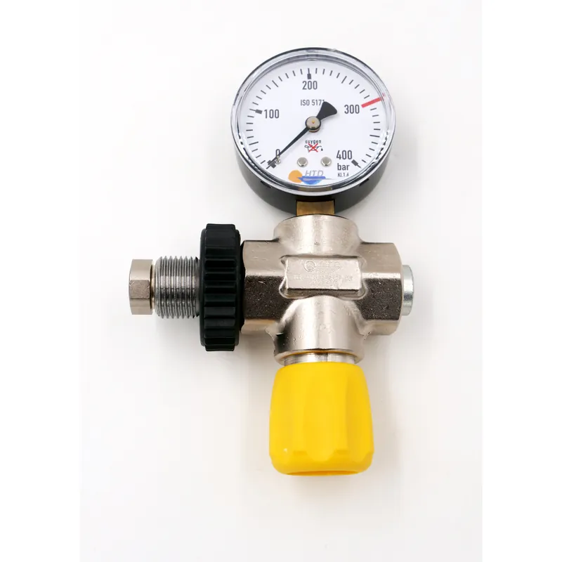Heißes Angebot Flaschenprüfmanometer mit zusätzl. Abgang R1/4"