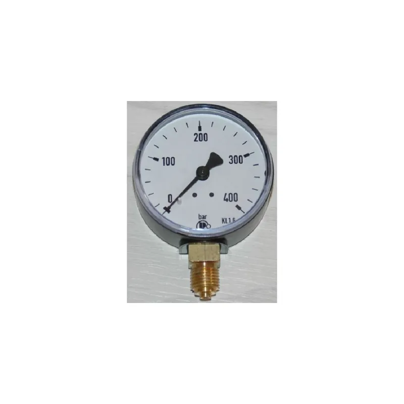 Preisreduziert Manometer für Druckluft Kl.1.6, 63mm Stahlgehäuse, bis 400 bar