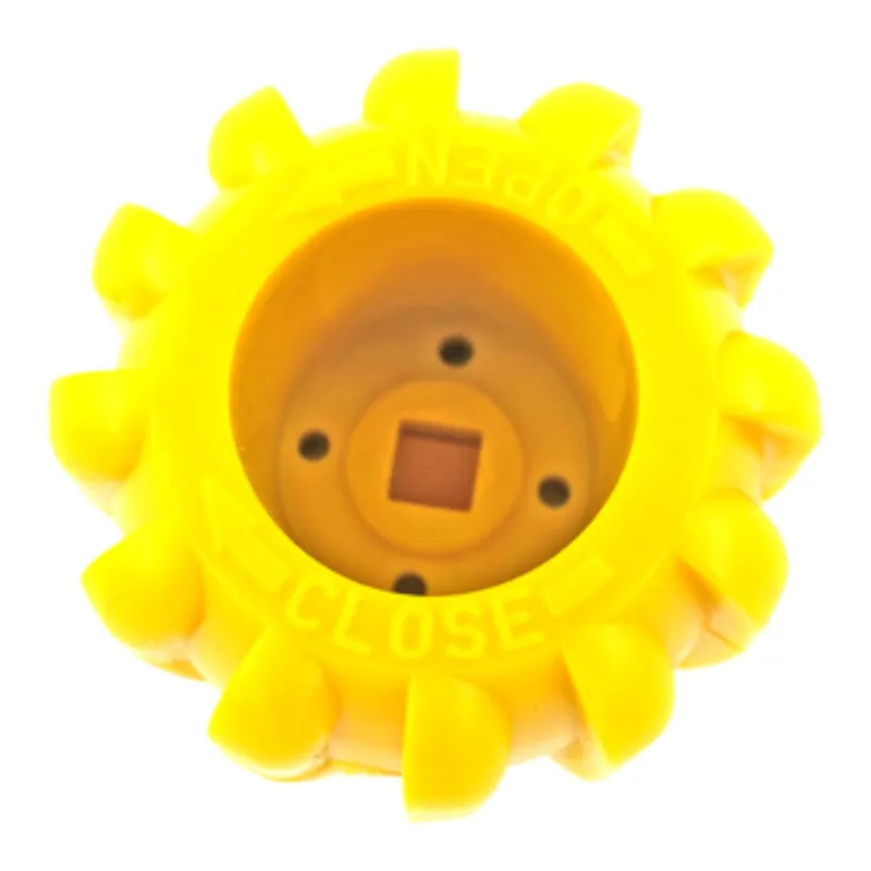 Neu Im Sortiment Rubber knob yellow handwheel for valves Rubber-Knob