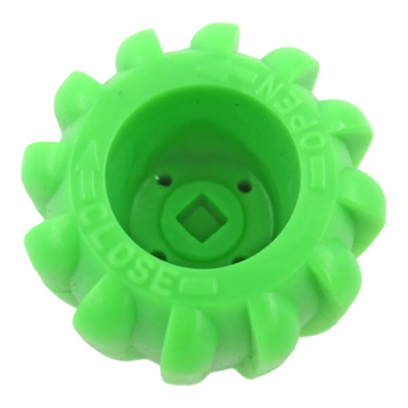 Markenware Rubber knob green handwheel for valves Rubber-Knob