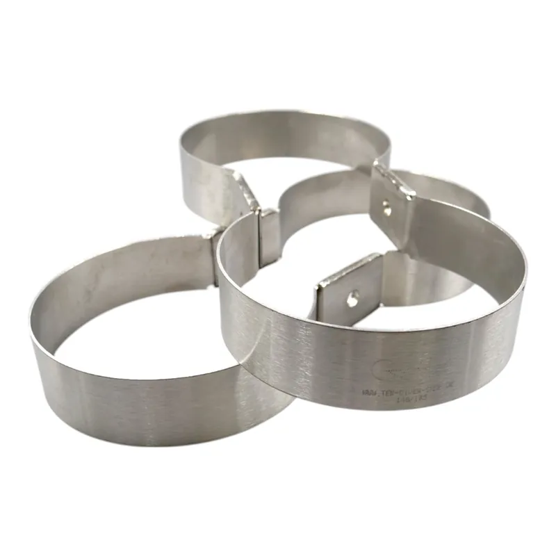 Kracherpreis Clamp set for double diving cylinders, 140mm diameter, 185mm cylinder spacing, 40mm wide