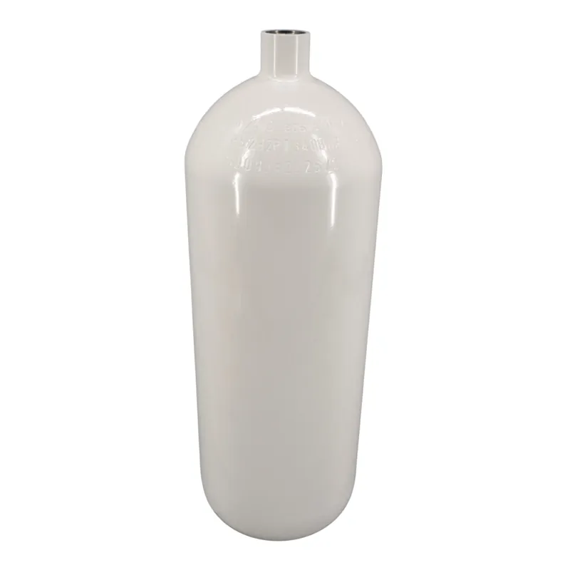 Versand Am Gleichen Tag Steel cylinder / diving cylinder 8 liters 232 bar 171mm M25x2 without valve white