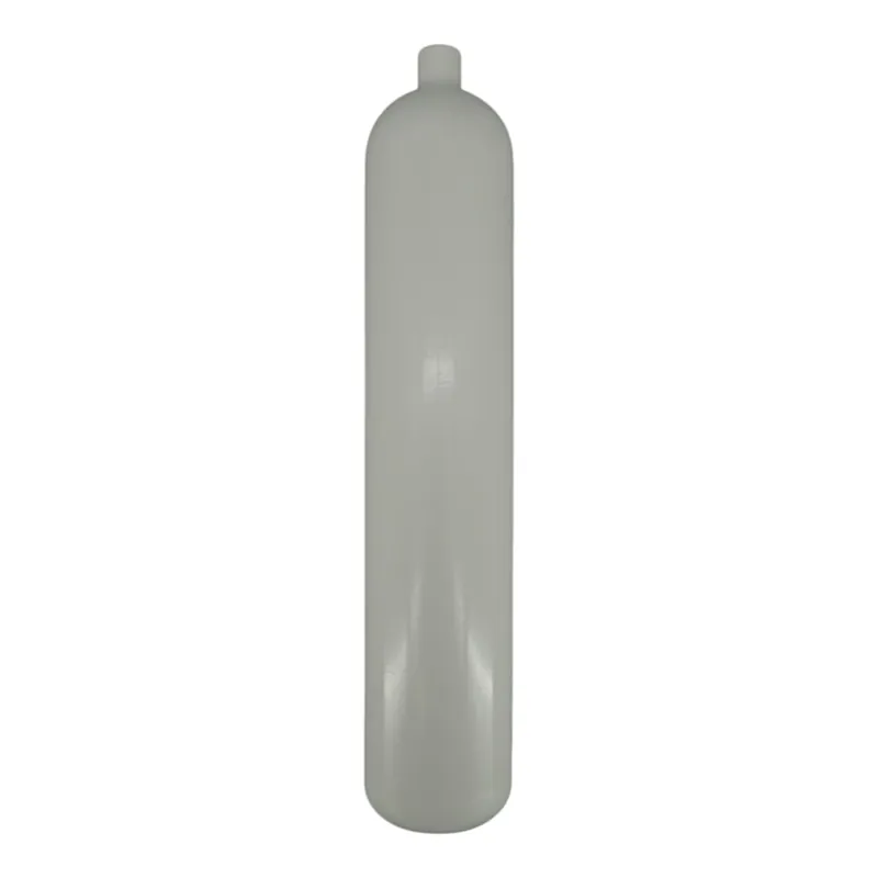 Stahlflasche / Tauchflasche 3 Liter 232 bar 100mm M18x1,5 ohne Ventil weiß Neuheit