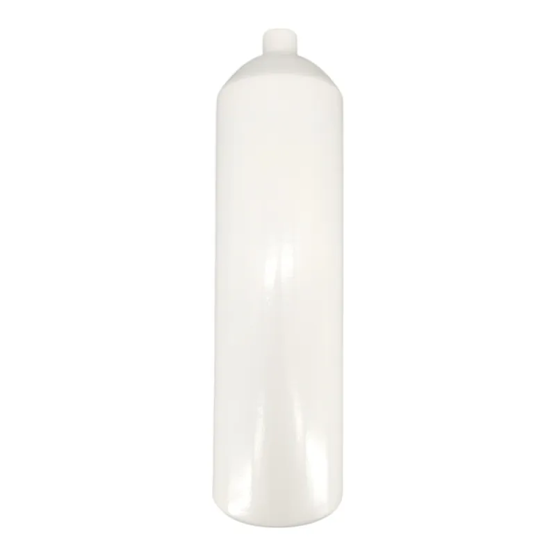 Neue Ware Steel cylinder / diving cylinder 6 liters 300 bar 140mm M25x2 without valve white