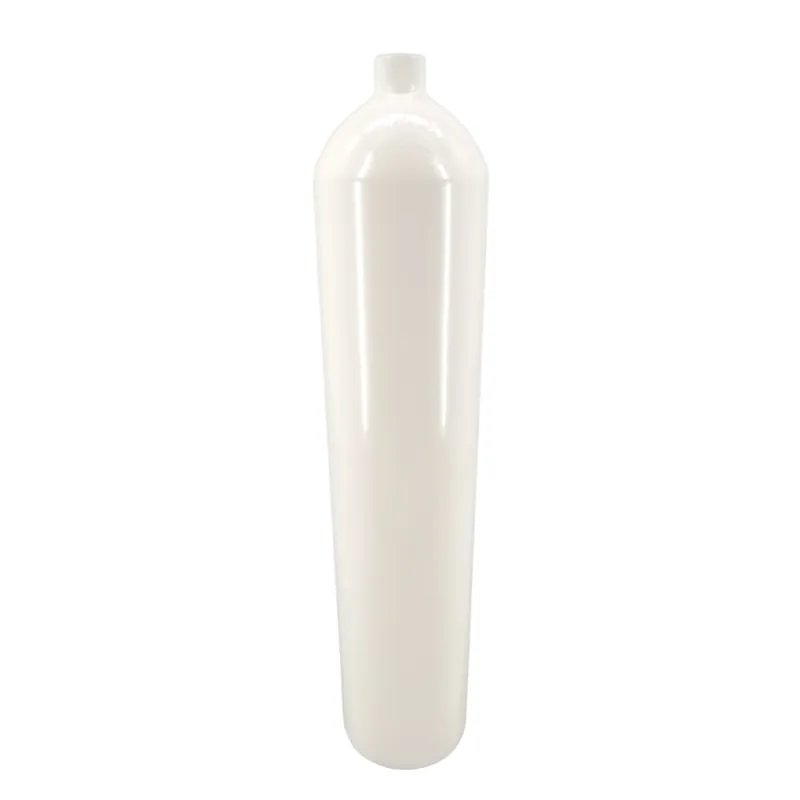 Sonderaktion Steel cylinder / diving cylinder 8 liters 300 bar 140mm M25x2 without valve white