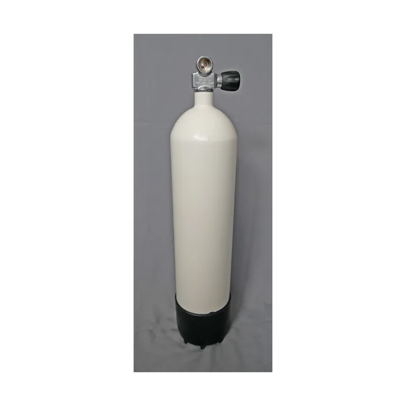 Tauchflasche 7 Liter 230bar komplett mit Ventil und Standfuss weiß Solange Der Vorrat Reicht