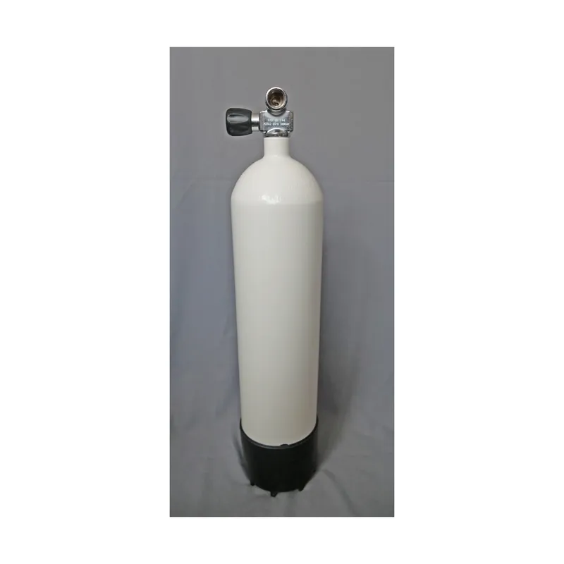 Nur Für Kurze Zeit Tauchflasche 8 Liter 300bar komplett mit Ventil und Standfuss weiß
