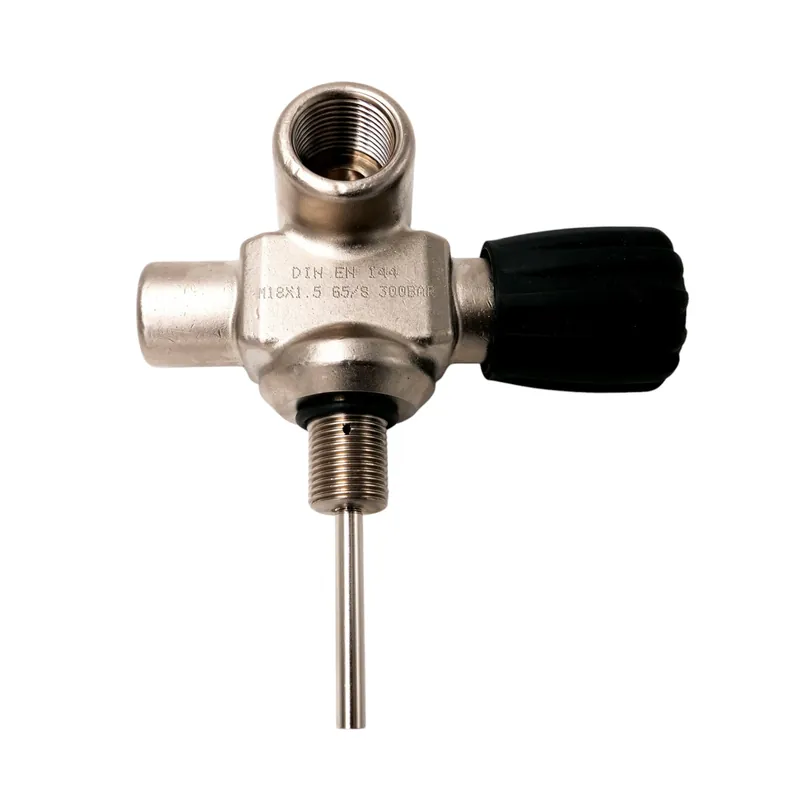 Geprüft Manifold monovalve compressed air G5/8” 300bar M18x1.5 diving cylinder valve right