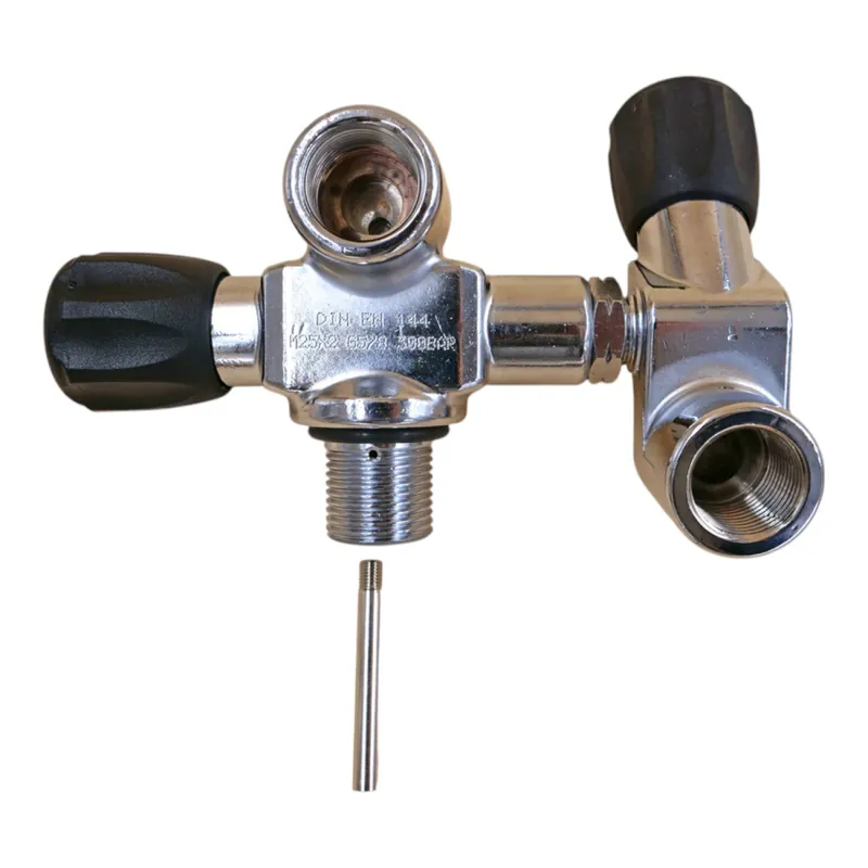 H-Doppelventil Druckluft G5/8" 300bar M25x2 Tauchflaschenventil links Günstig