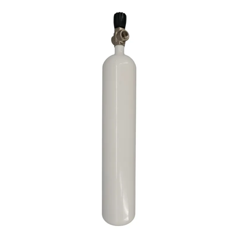 Tauchflasche 3 Liter 232bar komplett mit Ventil weiß Super-Preis
