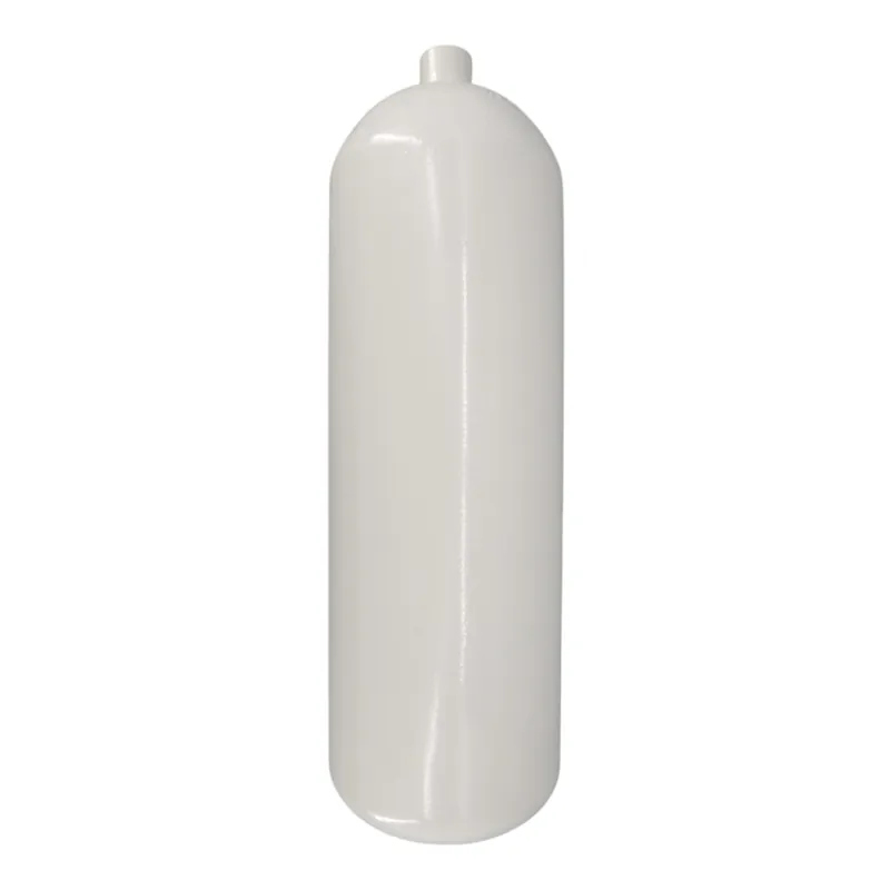 Solange Der Vorrat Reicht Stahlflasche / Tauchflasche 10 Liter 232 bar 171mm M25x2 ohne Ventil weiß