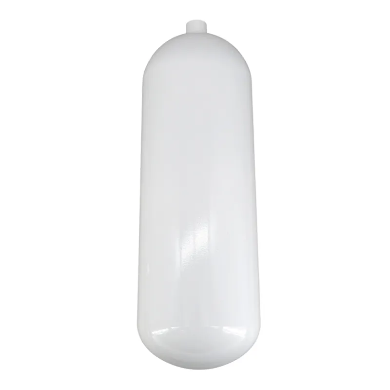 Ausverkauf Stahlflasche / Tauchflasche 10 Liter 300 bar 171mm M25x2 ohne Ventil weiß