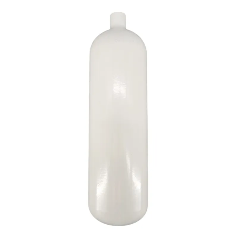 Finale Aktion Stahlflasche / Tauchflasche 2 Liter 300 bar 100mm M18x1,5mm ohne Ventil weiß