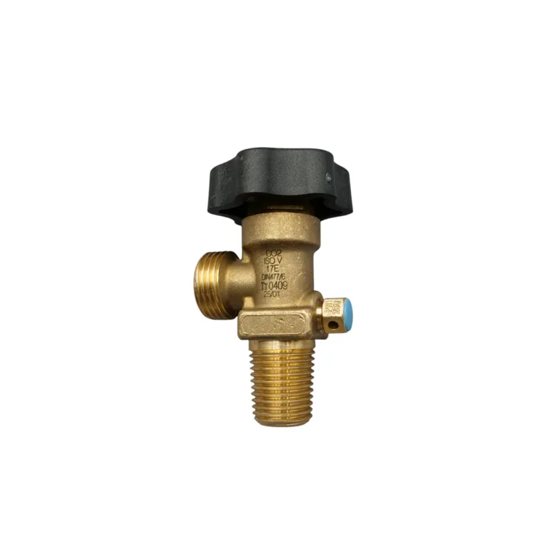 Sale CO2 gas cylinder valve carbon dioxide small taper 17E with burst disc 250 bar
