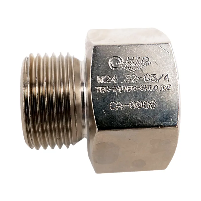 Markenprodukt Thread adapter oxygen G 3/4" female thread - nitrogen W24 male thread