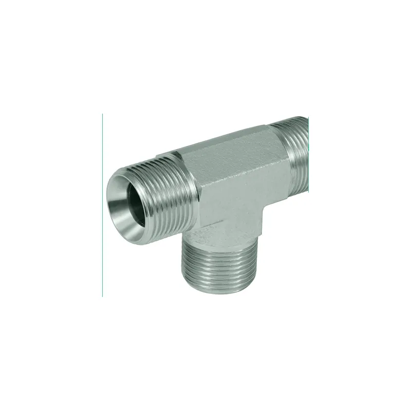 Geprüft T-piece heavy-duty version BSP G1/4" 3x external thread