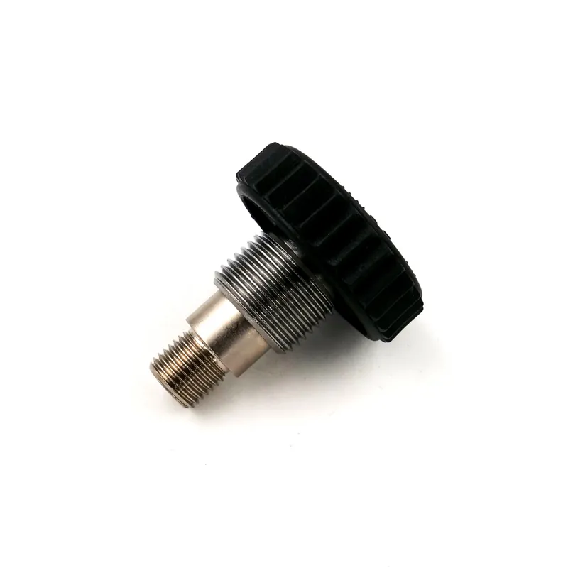 Ausverkauf Anschlußwelle mit Handrad für Geraer Kompressor G5/8" Aussengewinde- M14x1,5 Aussengewinde