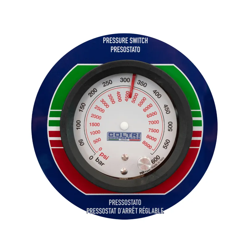 Markenware Schalt-Manometer Druckluft Kl.1.0 Micro 350Bar