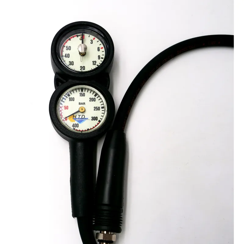 Zweier-Instrumentenkonsole Finimeter bis 400bar,Tiefenmesser bis 70m Durchmesser 45cm Schnäppchen