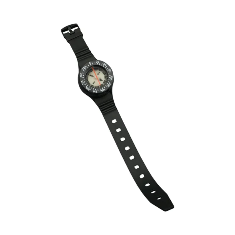 Wrist compass with rubber strap wristband compass Nur Heute