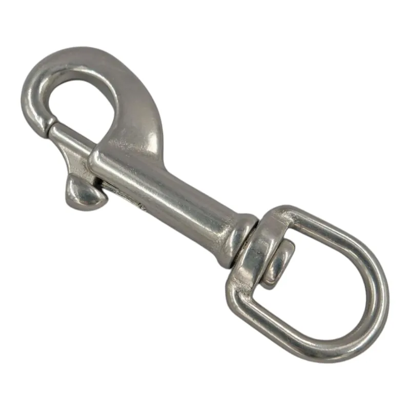Nur Für Kurze Zeit Stainless steel carabiner with eye 76mm long