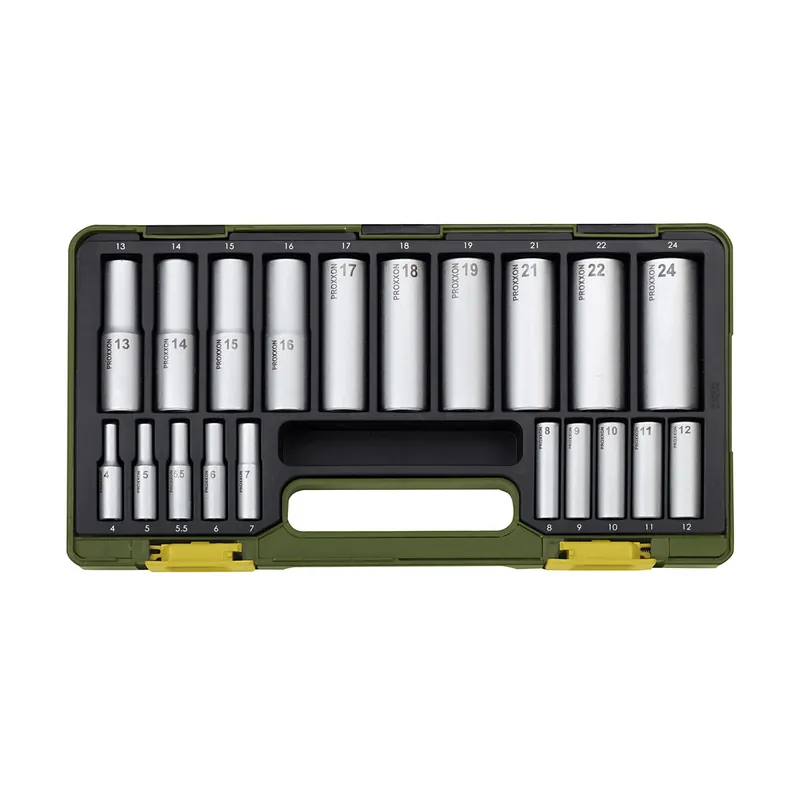 Deep-well socket wrench set, 1/4" + 1/2" (20 pcs.) Schnäppchen