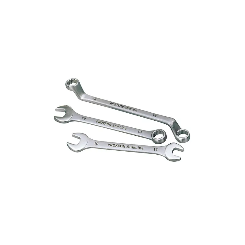 Billig Double ring spanner set, 11-piece from 6 x 7 to 30 x 32 mm
